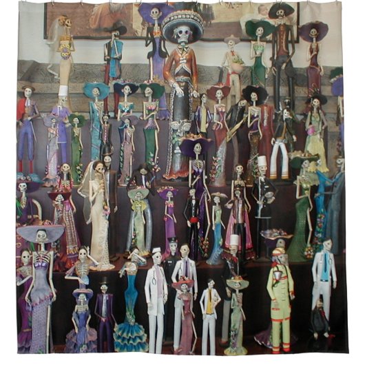 Diaa de Muertos (死者の日)のシャワー・カーテン シャワーカーテン (正面)