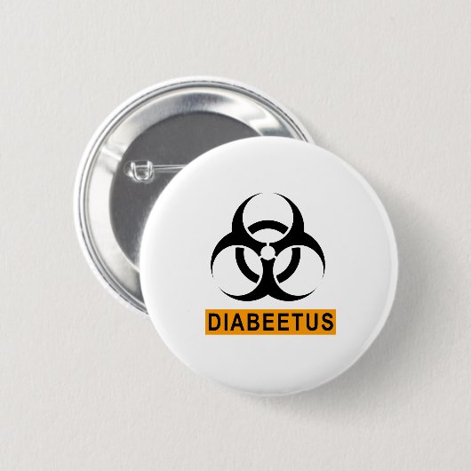 Diabeetus 缶バッジ (正面&裏面)
