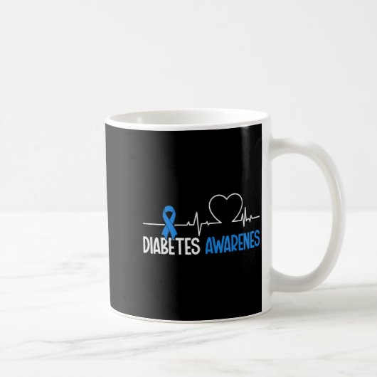 Diabetes Awareness Day World Diabetes Month  コーヒーマグカップ (右)