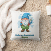 Diabetes Awareness Gnome PNG | Cute Diabetes  クッション (ブランケット)