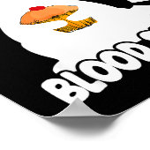 Diabetes Awareness Quote Racoon Feral Like My Bloo ポスター (角)