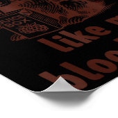 Diabetes Awareness Racoon Feral Like My Blood Suga ポスター (角)