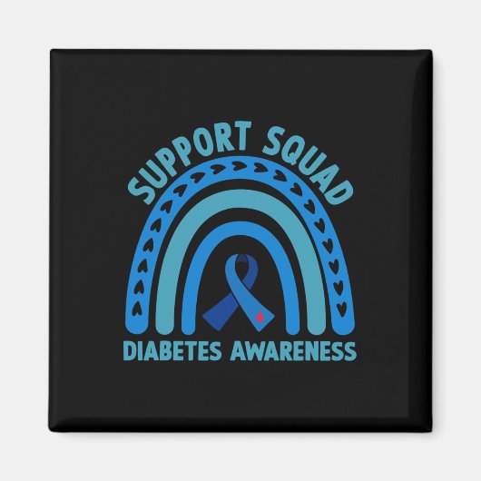Diabetes Blue Support Squad Diabetes Awareness  マグネット (正面)