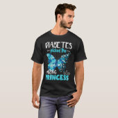 Diabetes Picked The Wrong Princess Diabetes Tシャツ (正面フル)