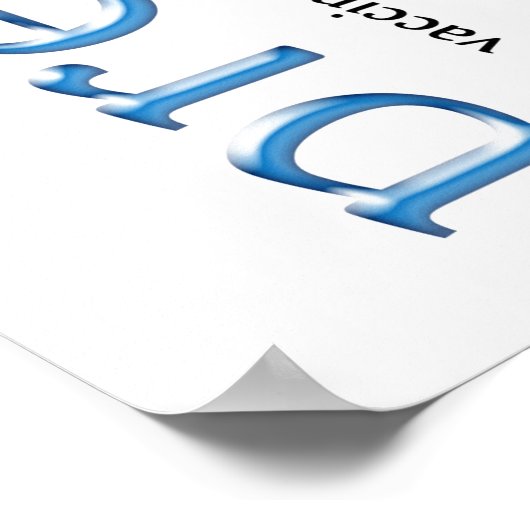 Diabetes Preventing Blue ポスター (角)