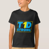 Diabetes Type 1 Strong Awareness  Tシャツ (正面)