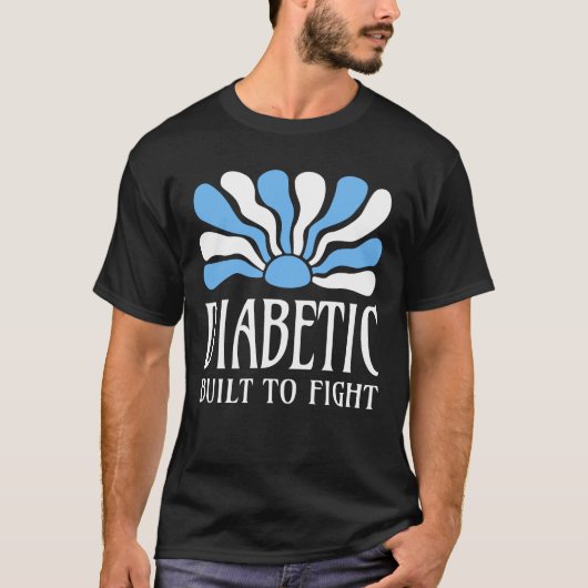 Diabetic Built To Fight Tシャツ (正面)