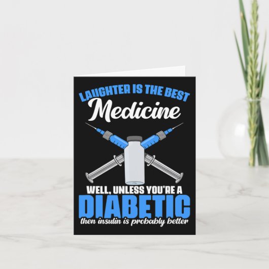 Diabetic Insulin Diabetes Warrior Diabetes Awarene カード (正面)