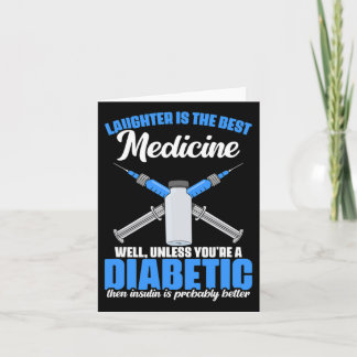 Diabetic Insulin Diabetes Warrior Diabetes Awarene カード