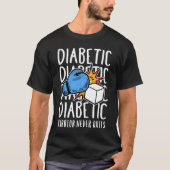 Diabetic Warrior Never Quits Tシャツ (正面)