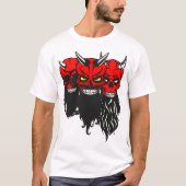 diable_lucifer_tete_de_mort_crane_barbu_barbe_hips tシャツ (正面)