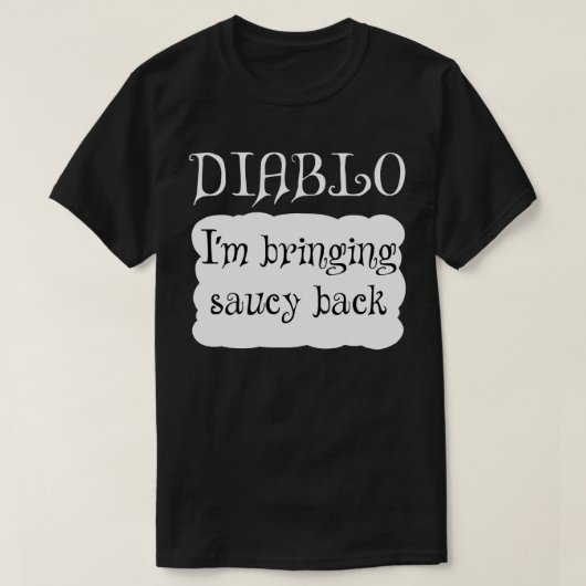 DIABLOホットパケットハロウィンタコの衣装 Tシャツ (デザイン正面)