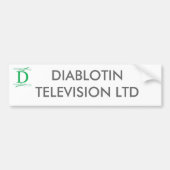 DIABLOTINのテレビ株式会社 バンパーステッカー (正面)