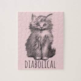 Diabolical Cute Fluffy Kitten ジグソーパズル