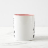 Diabolical Cute Fluffy Kitten ツートーンマグカップ (中央)