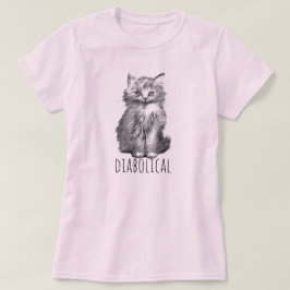 Diabolical Cute Fluffy Kitten Tシャツ