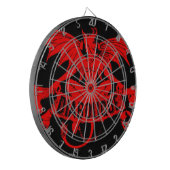 Diaboliqueの赤い悪魔の飛んだ鬼のSatanのゲーム ダーツボード (正面左)