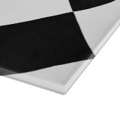 Diagは大きい-白および黒市松模様にしました カッティングボード (角)