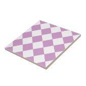 Diagは大きい-白およびLightMediumOrchid市松模様にしました タイル (側面)