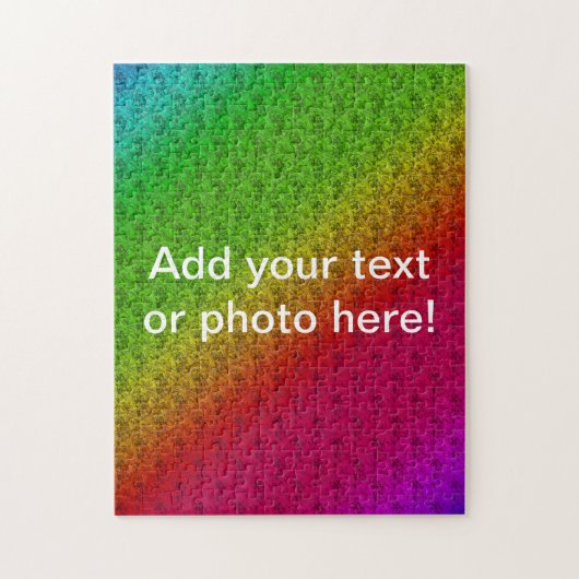 Diagレインボーグラディエント花パターン赤緑 ジグソーパズル (縦)