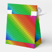 Diagレインボーグラディエント花パターン赤緑 フェイバーボックス (裏面サイド)