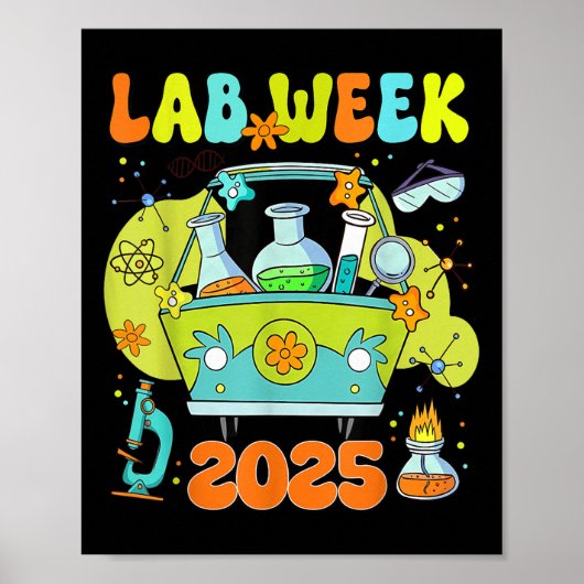 Diag Lab Week 2025のミステリーマシンMed L ポスター (正面)