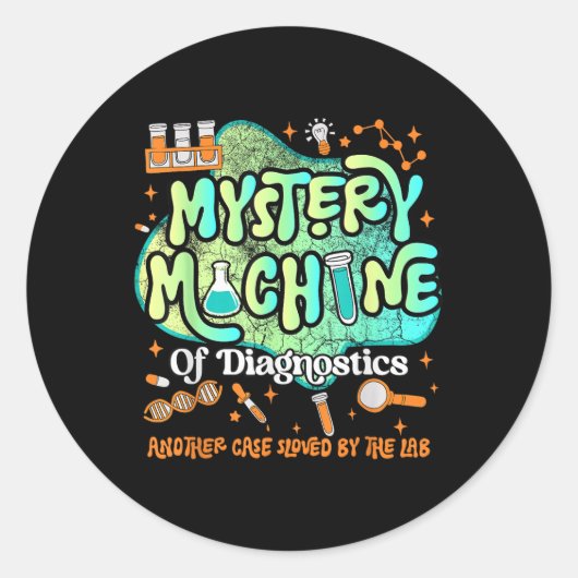 Diag Lab Week 2025のミステリーマシンMed L ラウンドシール (正面)