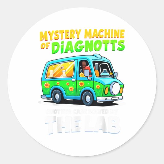Diag Lab Week 2025のTeeのミステリーマシン ラウンドシール (正面)
