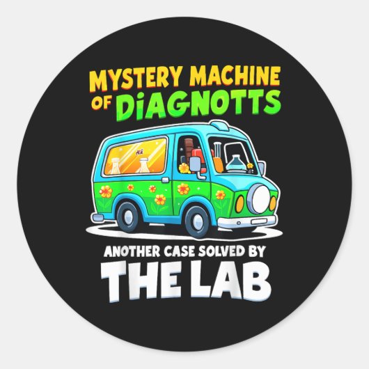 Diag Lab Week 2025のTeeのミステリーマシン ラウンドシール (正面)