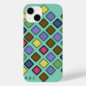 DIAG SQUARES mixed Case-Mate iPhoneケース (裏面)