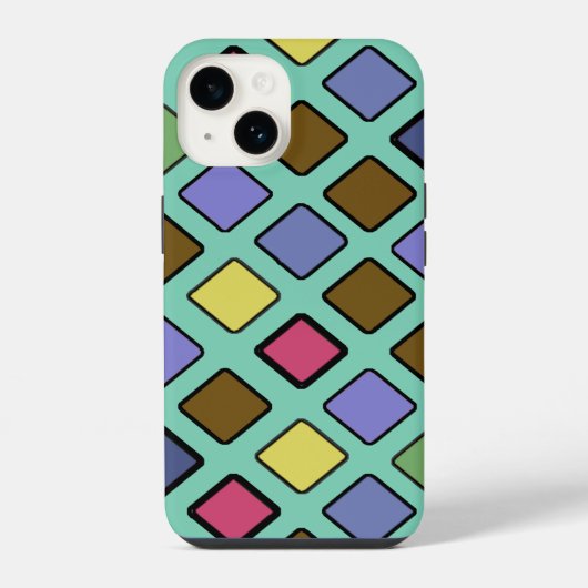 DIAG SQUARES mixed iPhoneケース (裏面)