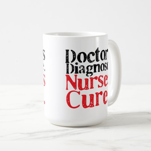 Diagnoseのナースの治療のコーヒー・マグ博士 コーヒーマグカップ (正面右)
