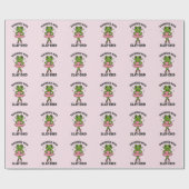 Diagnosed Slay-DHD Frog Ballerina ADHD ラッピングペーパー (フラット)