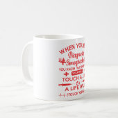 Diagnostic SonographerTouchLife Gift コーヒーマグカップ (正面左)