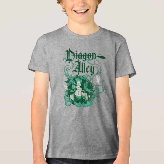 DIAGON ALLEY™ Vintage Graphic トライブレンドTシャツ (正面)