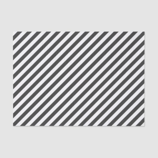 Diagonal black and white stripes  pattern 薄葉紙 (正面)