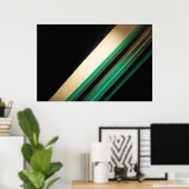 Diagonal Elegance ポスター (ホームオフィス)