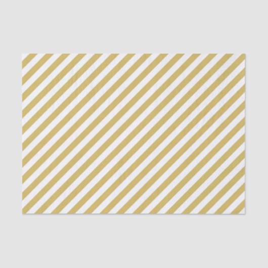 Diagonal golden yellow and white stripes pattern 薄葉紙 (正面)