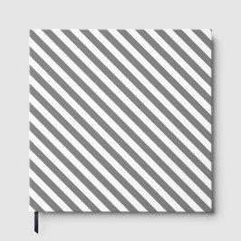 Diagonal gray and white stripes pattern ゲストブック