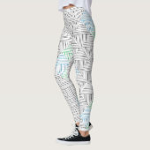 Diagonal lines pattern GB 01.w レギンス (左)