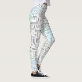 Diagonal lines pattern GB 01.w レギンス (右)
