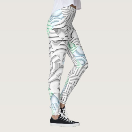 Diagonal lines pattern GB 01.w レギンス (右)