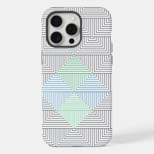 Diagonal lines pattern GB 01.w iPhoneケース (裏面)