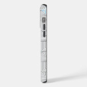 Diagonal lines pattern GB 01.w iPhoneケース (左側面)