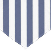 Diagonal navy blue and white stripes pattern テーブルクロス (アングル)