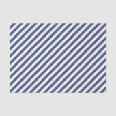 Diagonal navy blue and white stripes pattern 薄葉紙 (正面)
