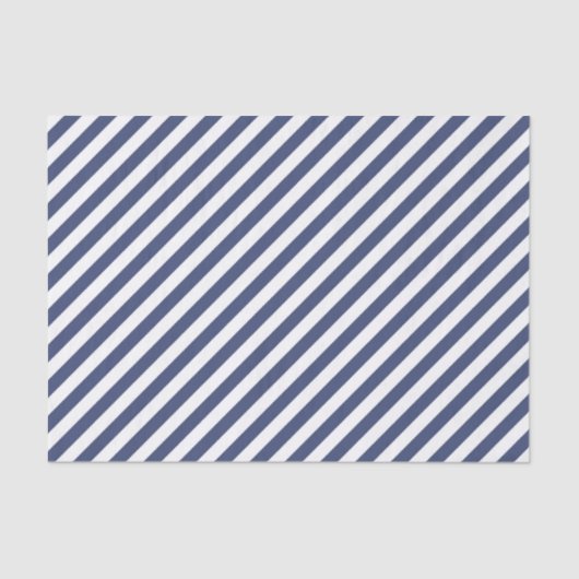 Diagonal navy blue and white stripes pattern 薄葉紙 (正面)