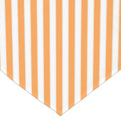Diagonal orange and white stripes pattern ショートテーブルランナー (コーナー)