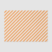 Diagonal orange and white stripes pattern 薄葉紙 (正面)