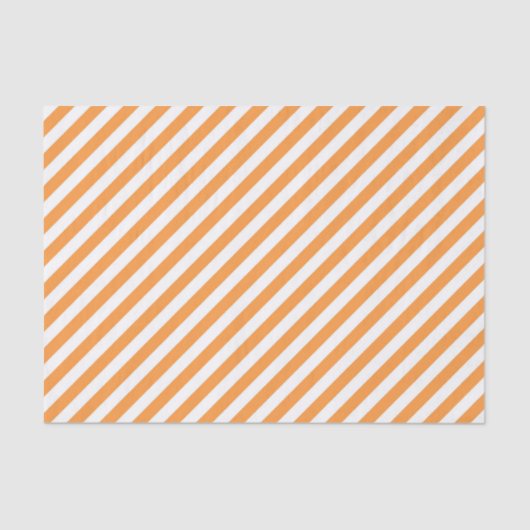 Diagonal orange and white stripes pattern 薄葉紙 (正面)